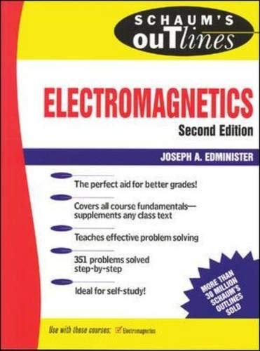 Beispielbild fr Schaum's Outline of Electromagnetics zum Verkauf von Wonder Book