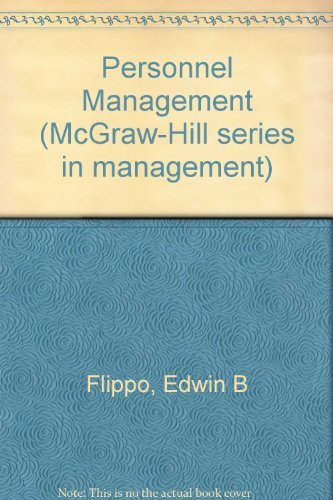 Stock image for Personnel Management (MCGRAW HILL SERIES IN MANAGEMENT) for sale by Mispah books