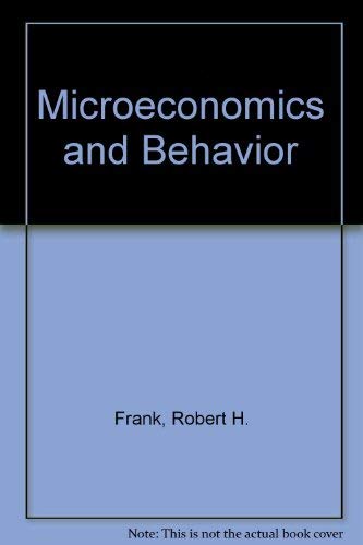 Stock image for Microeconomics and Behavior, 2nd Edition for sale by Wonder Book