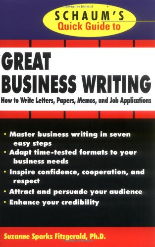 9780070220607: Schaum's Quick Guide to Great Business Writing