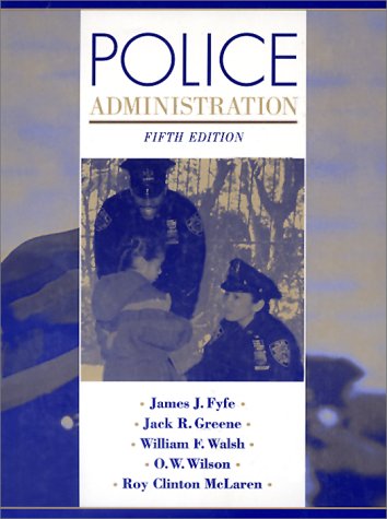 Imagen de archivo de Police Administration a la venta por Better World Books