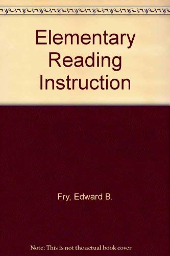 Beispielbild fr Elementary reading instruction zum Verkauf von WeSavings LLC