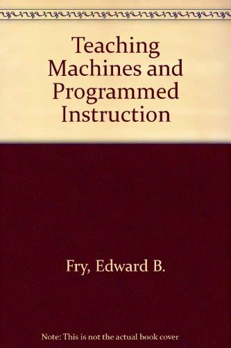 9780070225909: Teaching Machines And Programmed Instructions