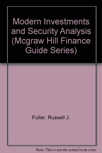 9780070226210: Modern Investments and Security Analysis (MCGRAW HILL FINANCE GUIDE SERIES)