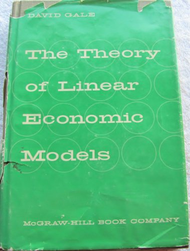 Beispielbild fr Theory of Linear Economic Models zum Verkauf von Ammareal