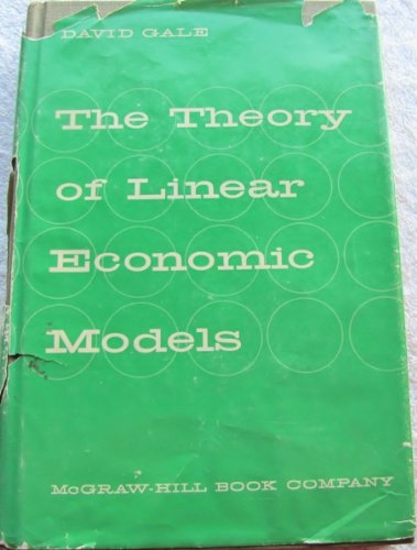 Imagen de archivo de The Theory of Linear Economic Models a la venta por Better World Books: West