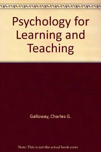 9780070227378: Psychology for Learning and Teaching
