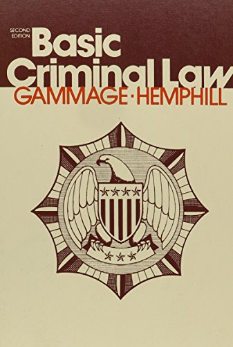 Imagen de archivo de Basic Criminal Law a la venta por Nealsbooks