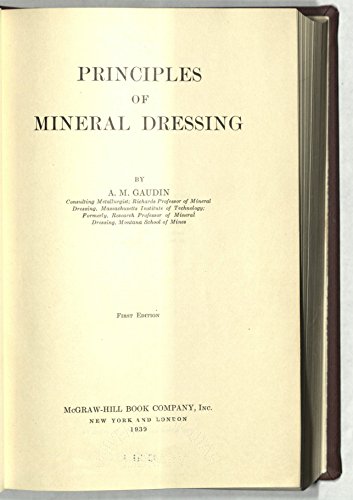 9780070230309: Principles of Mineral Dressing