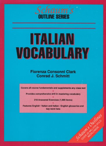 9780070230323: Schaum's Outline of Italian Vocabulary (Schaum's Outline Series)