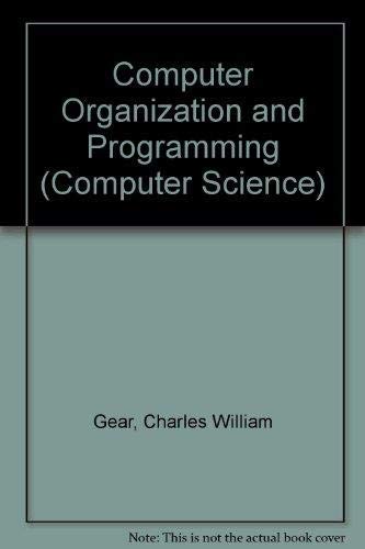 9780070230491: Computer Organization and Programming: With an Emphasis on Personal Computers