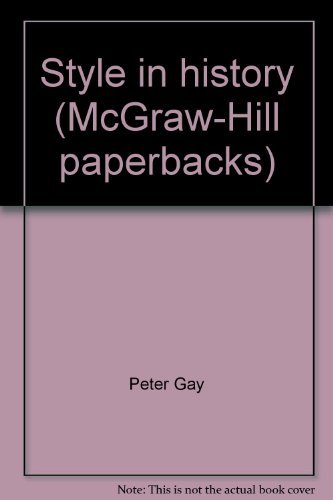 9780070230637: Style in history (McGraw-Hill paperbacks)