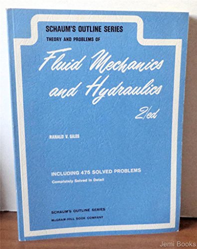 Stock image for Schaum's Outline of Fluid Mechanics and Hydraulics for sale by Wonder Book