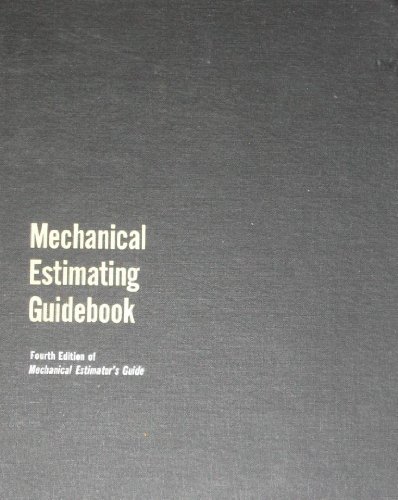 Beispielbild fr Mechanical estimating guidebook zum Verkauf von HPB-Red