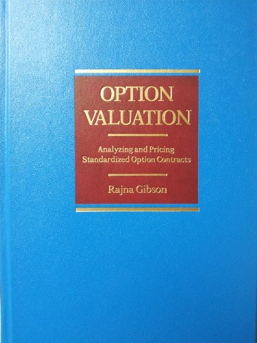 Imagen de archivo de Option Valuation: Analyzing and Pricing Standardized Option Contracts a la venta por BookDepart