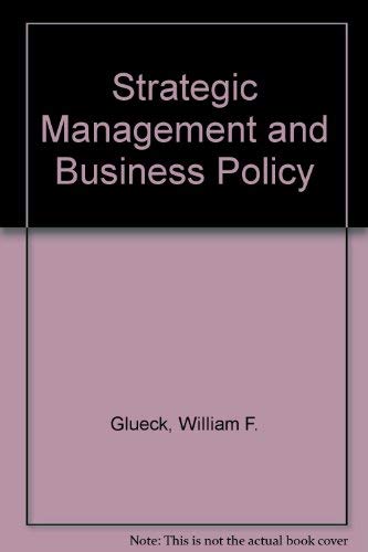 9780070235359: Strategic Management and Business Policy (MCGRAW HILL SERIES IN MANAGEMENT)