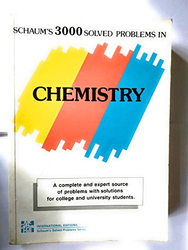 Beispielbild fr Three Thousand Problems in Chemistry zum Verkauf von Better World Books