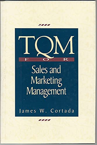 Beispielbild fr TQM for Sales and Marketing Management zum Verkauf von Better World Books