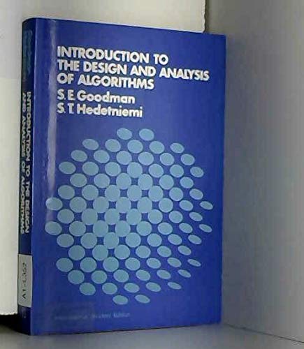 9780070237537: Introduction to Design and Analysis of Algorithms (McGraw-Hill Computer Science Series)