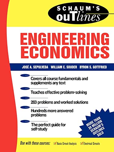 9780070238343: Schaum's Outline of Engineering Economics