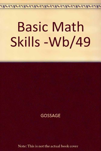 Imagen de archivo de Basic Mathematical Skills: A Text Workbook a la venta por Hawking Books