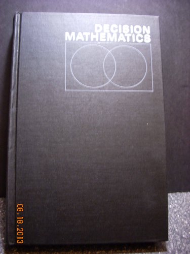 Beispielbild fr Decision Mathematics zum Verkauf von Better World Books