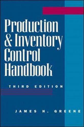Stock image for Production and Inventory Control Handbook for sale by medimops