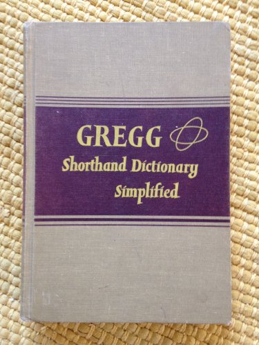 Beispielbild fr Gregg Shorthand Dictionary Simplified zum Verkauf von Wonder Book