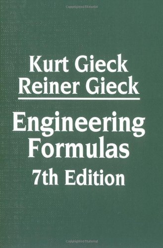 Beispielbild fr Engineering Formulas 7th Edition zum Verkauf von Wonder Book