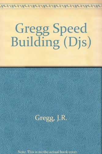 Stock image for Gregg Speed Building for sale by ThriftBooks-Atlanta