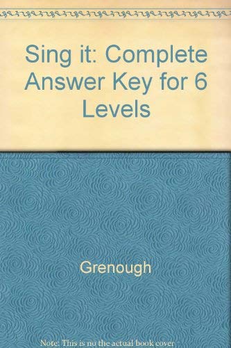 9780070247635: Sing it: Complete Answer Key for 6 Levels