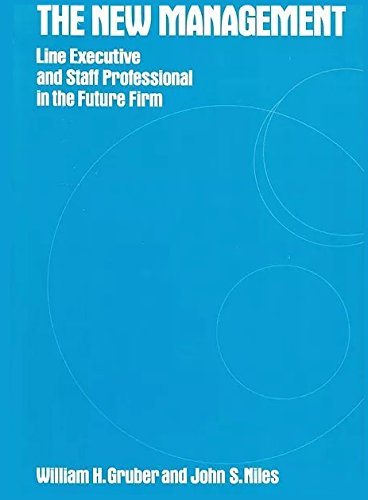 9780070250734: The New Management: Line Executive and Staff Professional in the Future Firm
