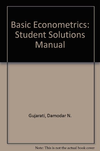 Stock image for Basic Econometrics: Student's Solution Manual for sale by Wonder Book