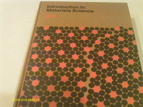 Imagen de archivo de Introduction to materials science (McGraw-Hill series in materials science and engineering) a la venta por Zubal-Books, Since 1961