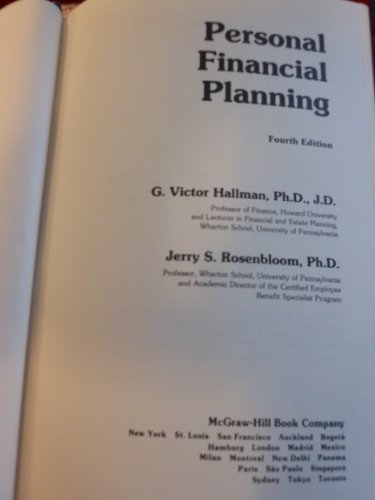 9780070256507: Personal Financial Planning -Wb/29