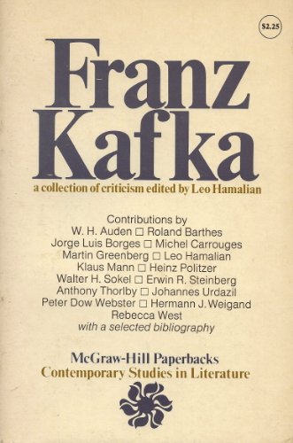 Beispielbild fr Franz Kafka zum Verkauf von Better World Books