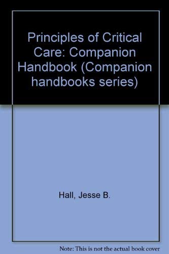 Stock image for Principles of Critical Care: Companion Handbook for sale by Anybook.com