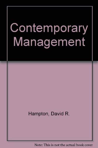 9780070259355: Contemporary Management (Management S.)