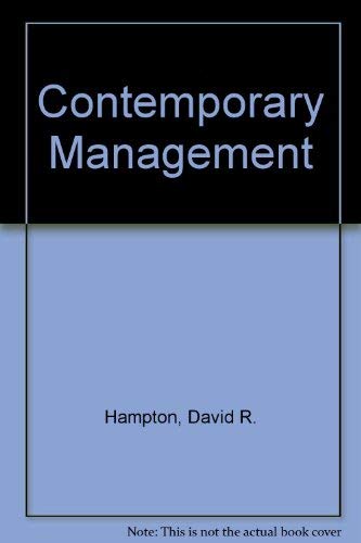 9780070259423: Contemporary Management (Management S.)