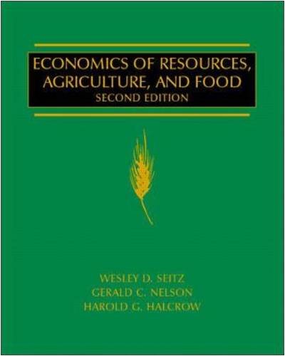 Imagen de archivo de Economics of Resources, Agriculture and Food a la venta por ThriftBooks-Dallas