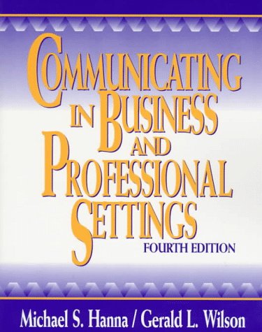 9780070260221: Communicating in Business and Professional Settings