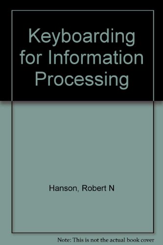 Stock image for Keyboarding for Information Processing for sale by Better World Books