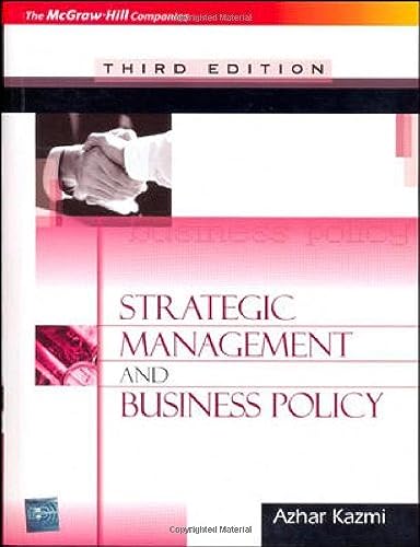 9780070263628: Strategic Management & Business Policy