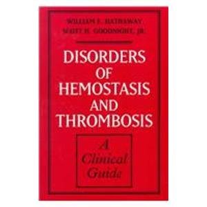 Stock image for Disorders of Hemostasis and Thrombosis : A Clinical Guide for sale by Better World Books