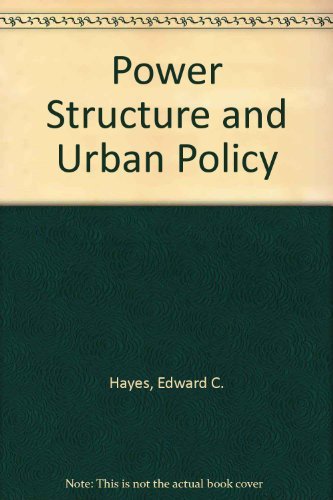 9780070273702: Power Structure and Urban Policy