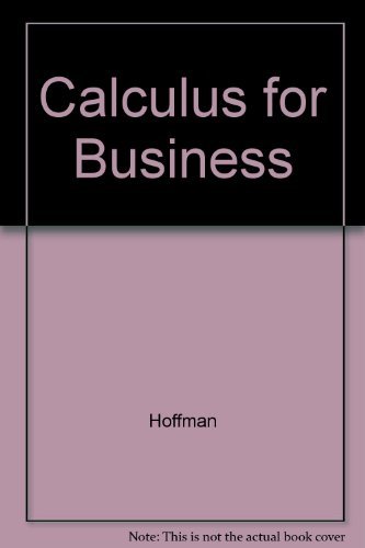 9780070274662: Calculus for Business