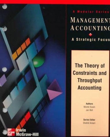 Beispielbild fr The Theory of Constraints and Throughput Accounting zum Verkauf von BooksRun