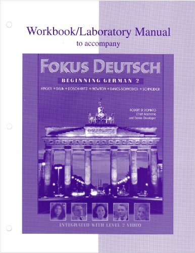 Imagen de archivo de Workbook/Lab Manual to accompany Fokus Deutsch: Beginning German 2 a la venta por HPB-Red