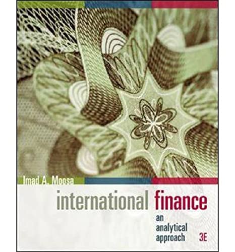 Imagen de archivo de International Finance: An Analytical Approach a la venta por medimops