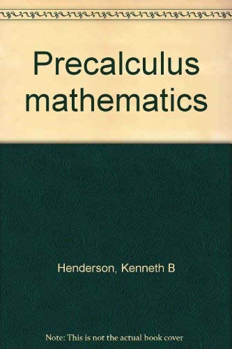 Imagen de archivo de Precalculus Mathematics a la venta por BookDepart